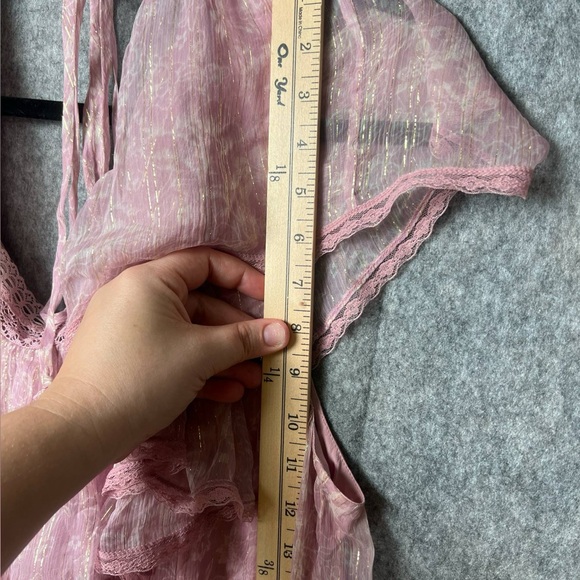 Tularosa Women Size XL Caleb Dress in Lilac Toile Floral Mini Teared Dress - Picture 4 of 8